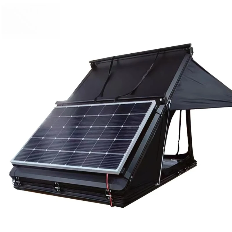 Triangle Hard Shell Rooftop Tent Outdoor Car Camping Tent Aluminum Hardshell Roof Top Tents