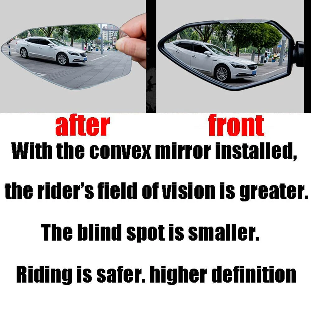 For CF CFMOTO 650GT 650 GT GT650 Convex Mirror Increase View Rearview Mirrors Rear View Side Mirror Lens