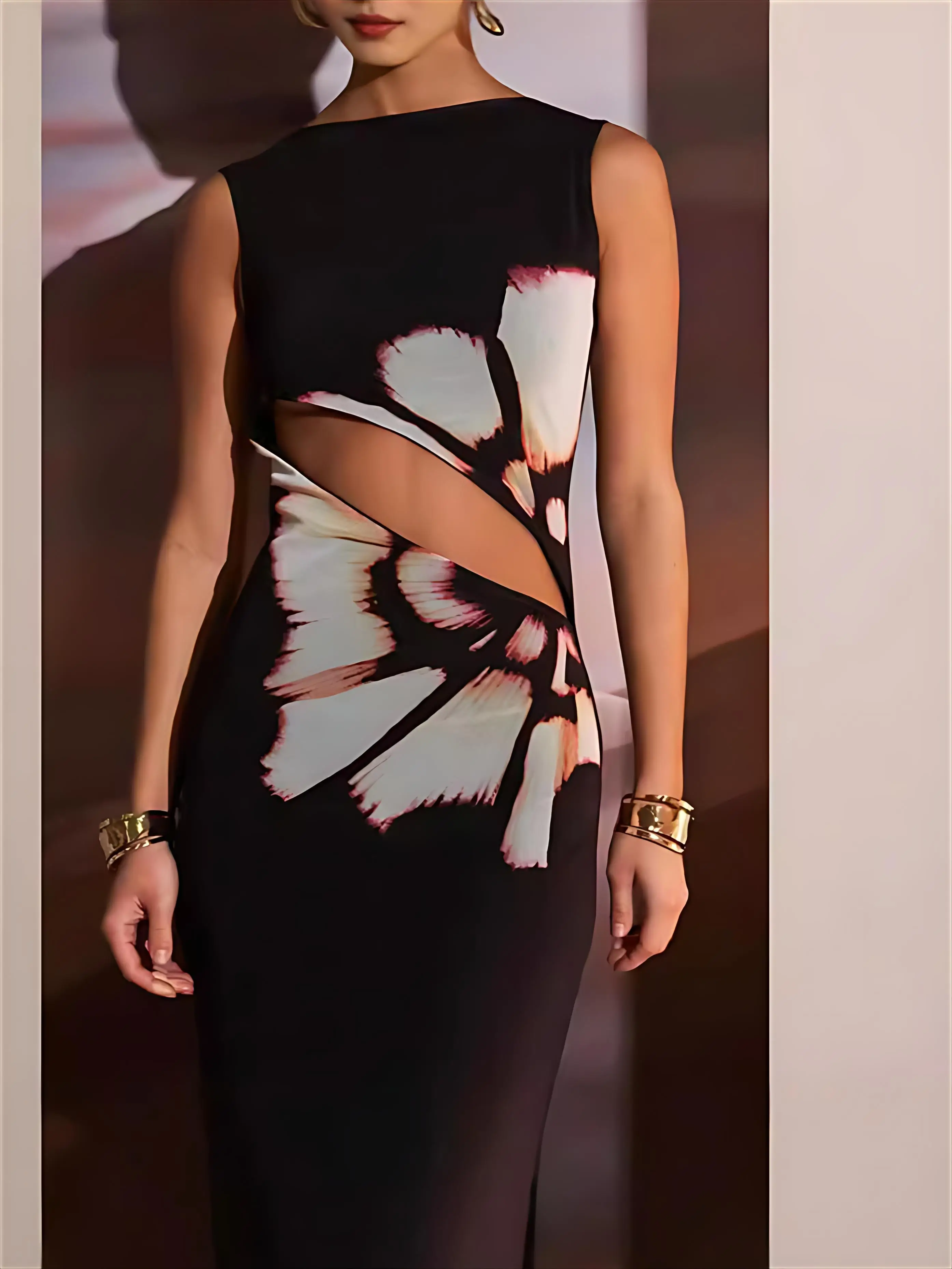 Dresses Womens Gothic Sleeveless Altgoth Blackless Punk Bandage Hipsters Y2K Dark Nightclub Sensual Daring Alternative Commuting