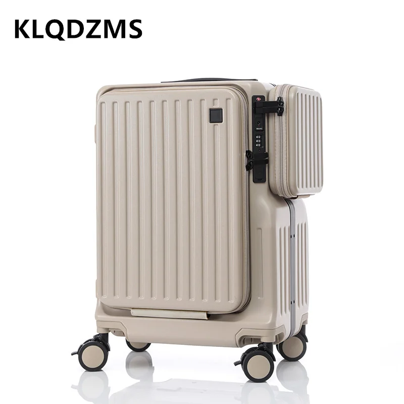 KLQDZMS borsa da viaggio per bagagli apertura anteriore custodia per Laptop custodia per Trolley multifunzionale in ABS valigia con cerniera da 20