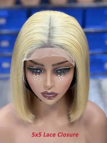 Straight Glueless Wig Human Hair 5x5 Lace Closure Human Hair Wigs Ombre Brown Bob Wig Human Hair Cheap Wigs On Sale Clearance