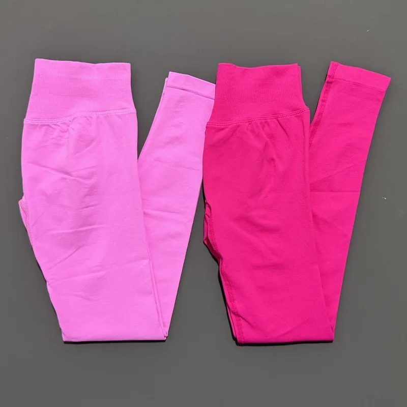 HISTELLO Impact Leggings Women Seamless Sports Yoga Pants Low Ribbed Band Gym Clothes Fitness Workout Wear Scrunch Bum Tights