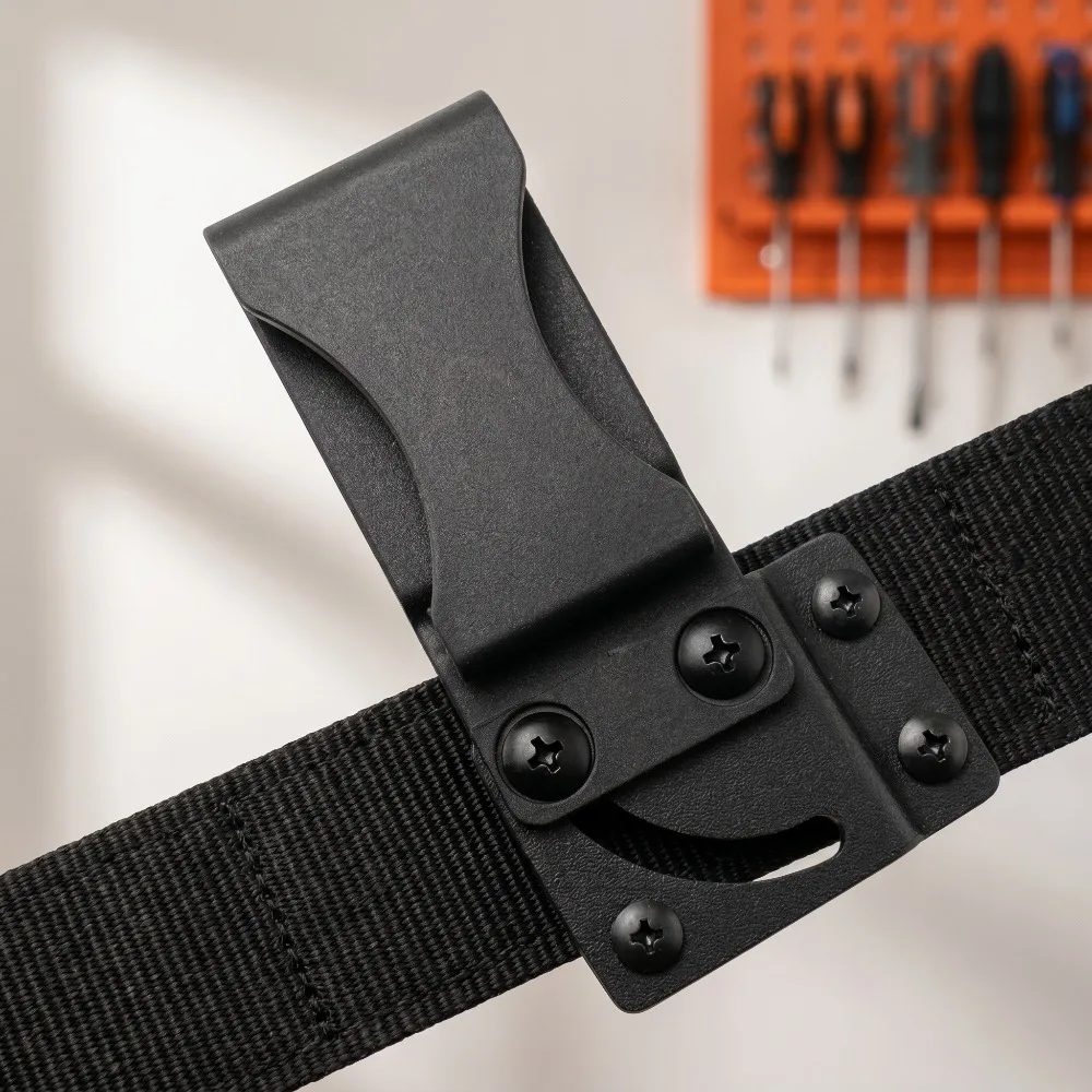 Camping Knife Kydex Sheath Back Clip Kit Adjustable Waist Belt Clip with Full Installation Screwdriver Hardware Accessories