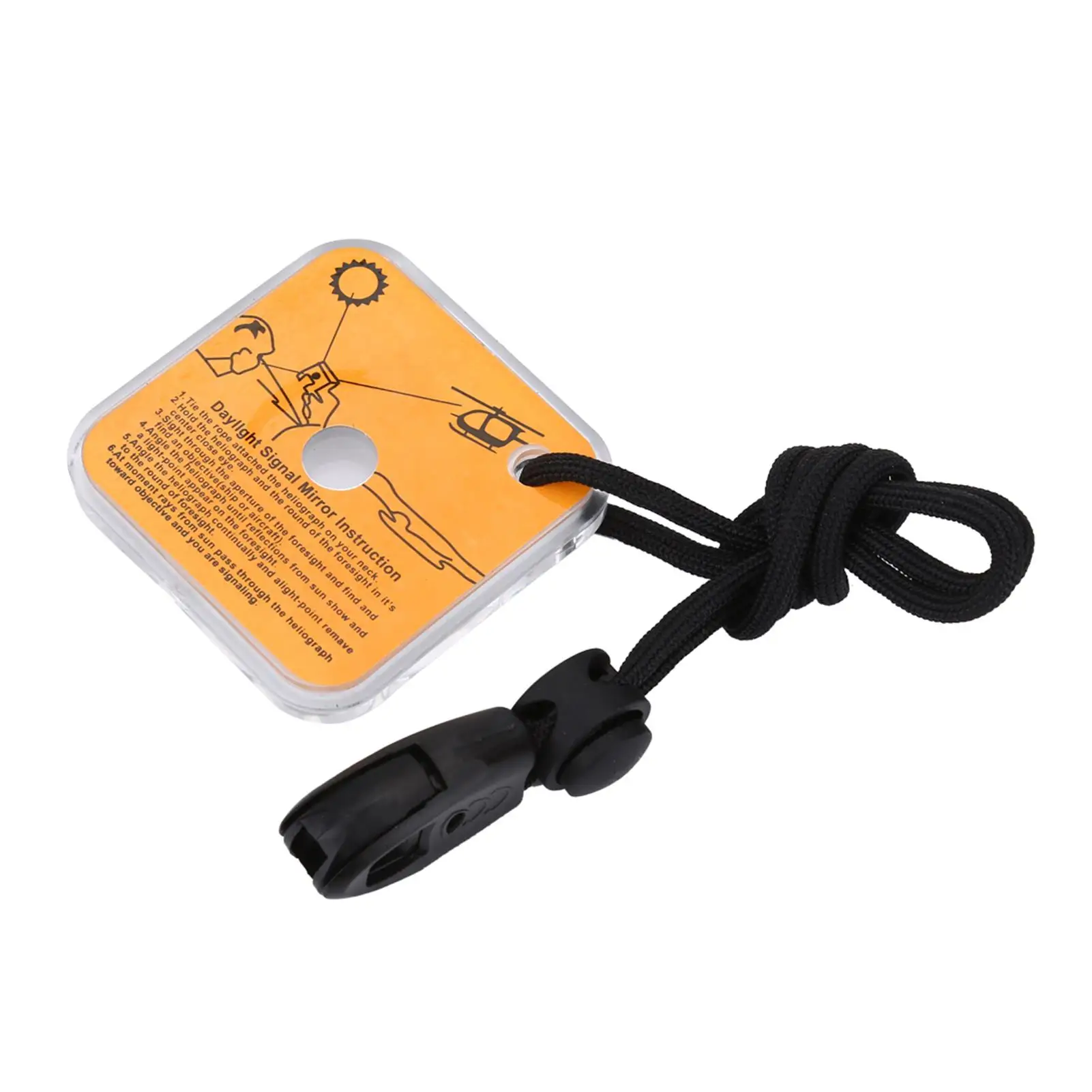 مرآة إشارة عاكسة للطوارئ متعددة الوظائف لمجموعة الحبال الخارجية والتجديف بالقوارب