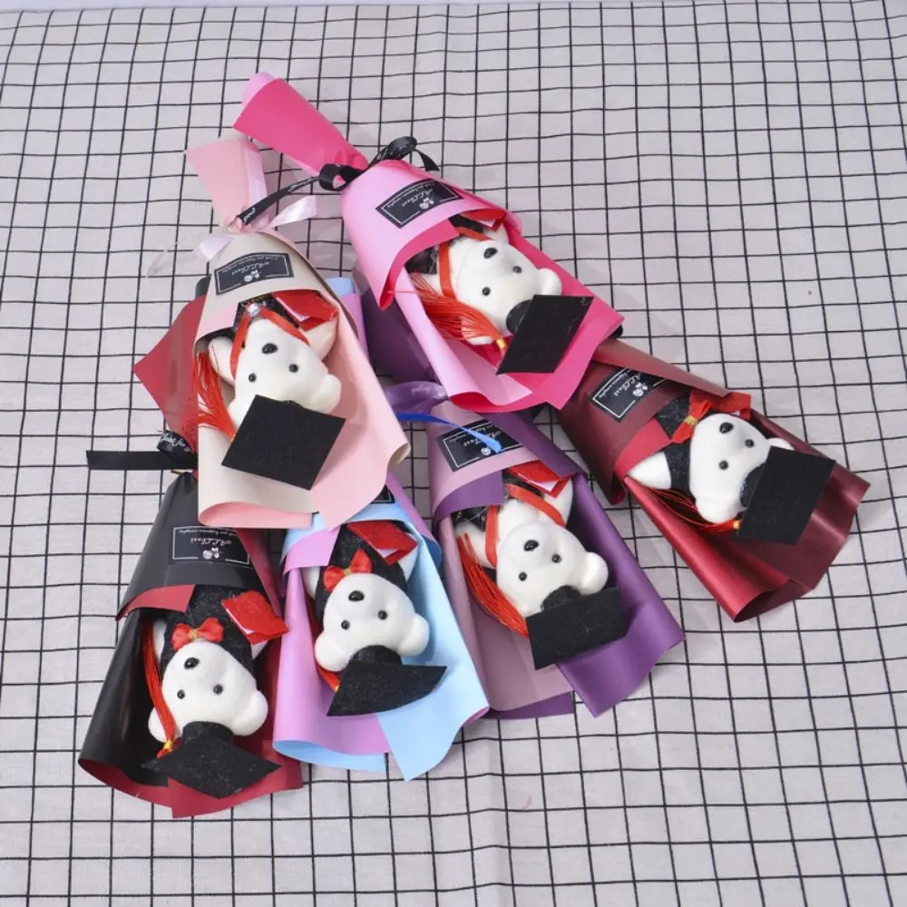 Boeket Decoratie Afstuderen Beer Boeket Cartoon Mooie Beer Boeket Beer Elegante Doctoraal Beer Afstuderen Seizoen