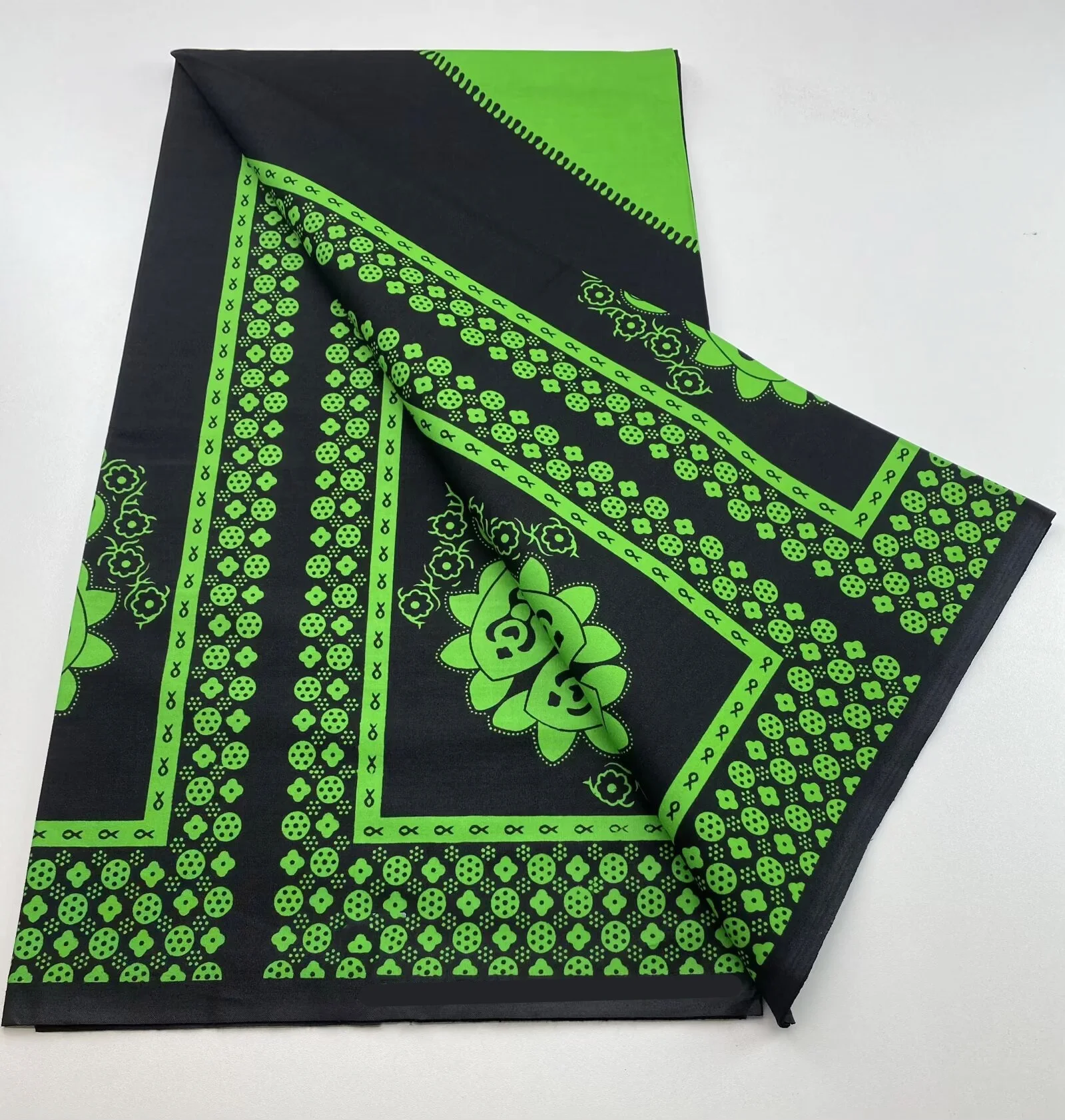 

Настоящая высококачественная ткань с африканским восковым принтом, 100% хлопок, нигерийская ткань с принтами в Анкаре, 6 ярдов для шитья NN5-1011-1