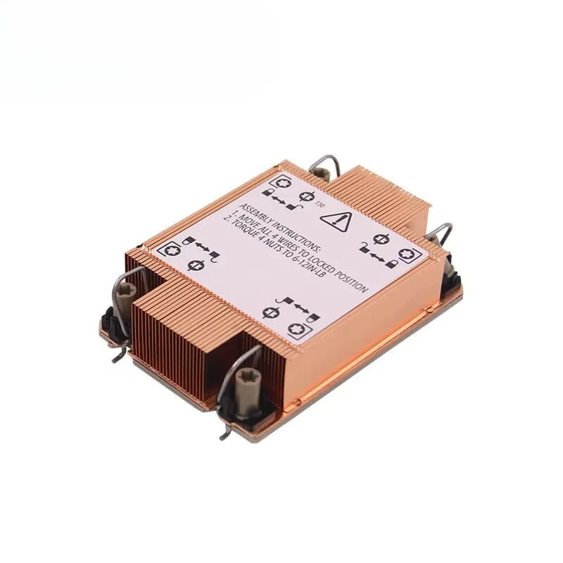 Factory 1U Passive Server Heatsink LGA4189 Socket CPU Cooler with Cooper Steam Chamber for 1U Servers and Blade Servers