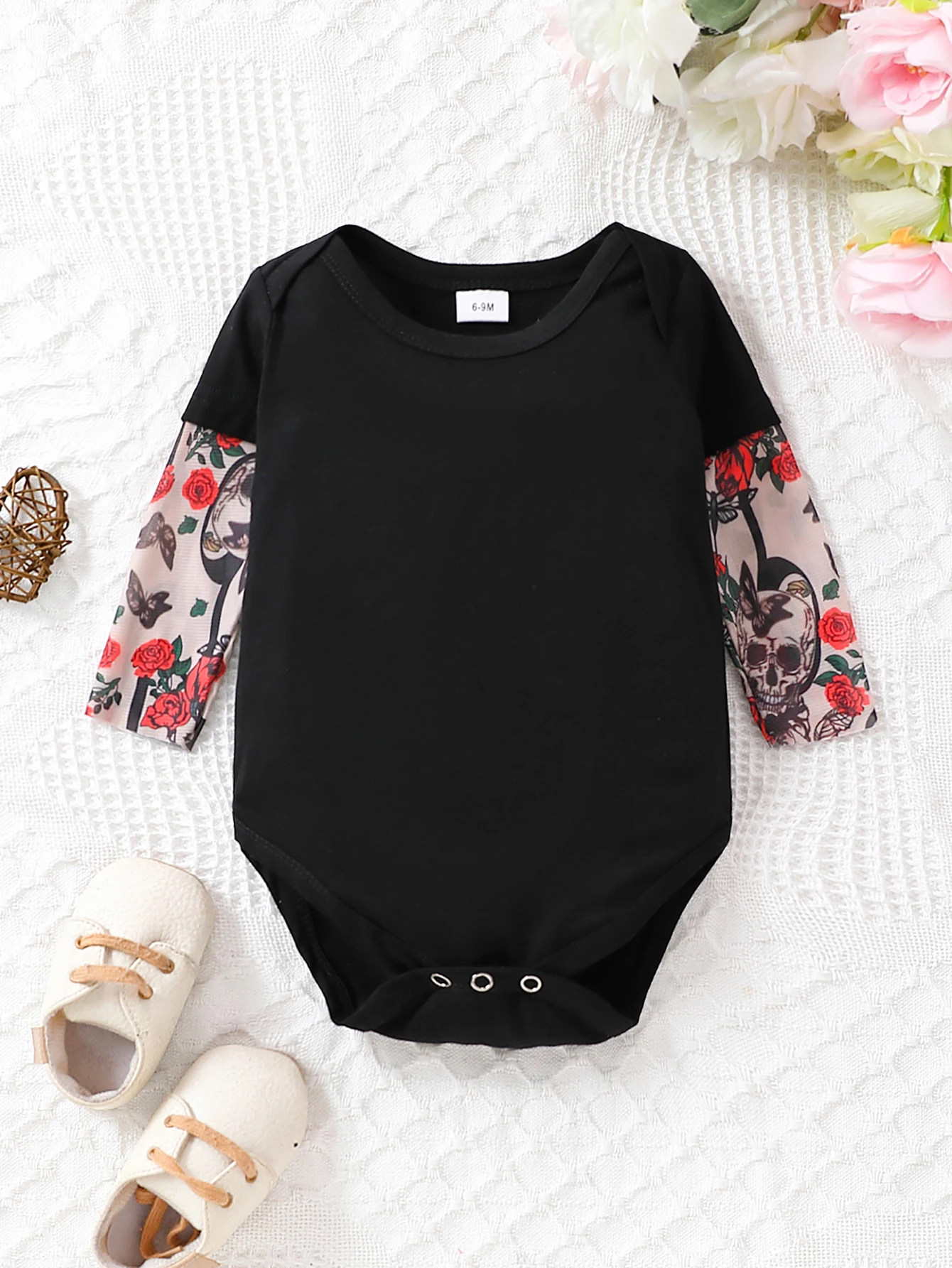 Summer Baby Boy Clothes Bodysuits Fashion Newborn Rompe Fake Two Tattooed Sleeves Cotton Comfy Infant Bodysuit One-Pieces