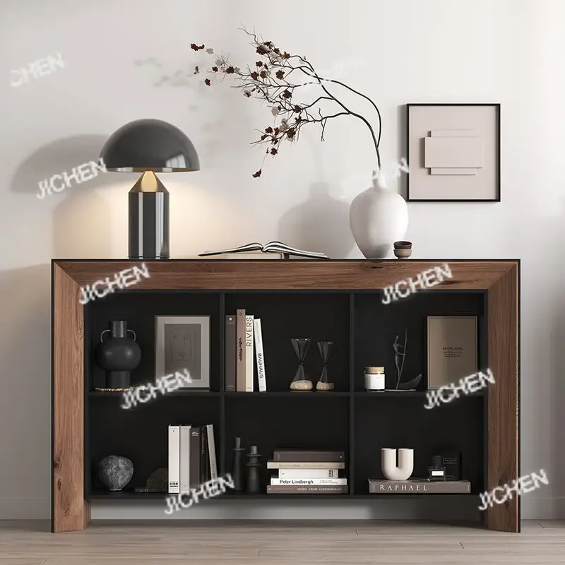 

JCH Wabi Sandy Wind, черный боковой шкаф из массива дерева, кухонный шкаф в стиле ретро, украшение для гостиной, шкаф для проживания в семье, журнал, вход