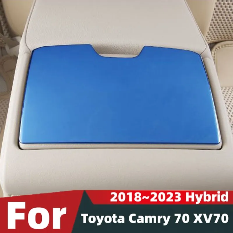 Für Toyota Camry 70 XV70 2018~2023 Hybrid Auto Rücksitz Getränkehalter Abdeckung Schiebedach Zuggriff Zierleisten Aufkleber Zubehör