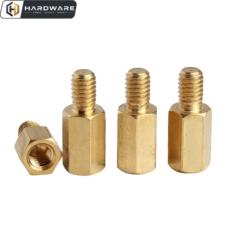10pcs/lot M2 M2.5 M3 M4 M5 Hex Brass Spacing Screws Threaded Pillar Pcb Computer Pc Motherboard Standoff Spacer