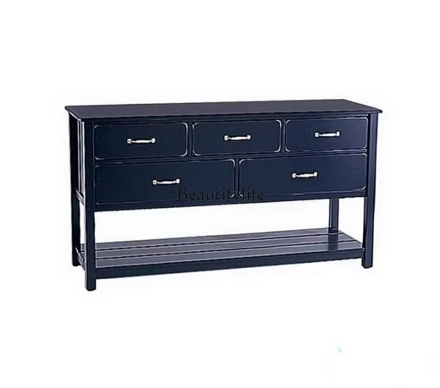 

American country chest bedroom solid wood porch table modern simple European retro locker