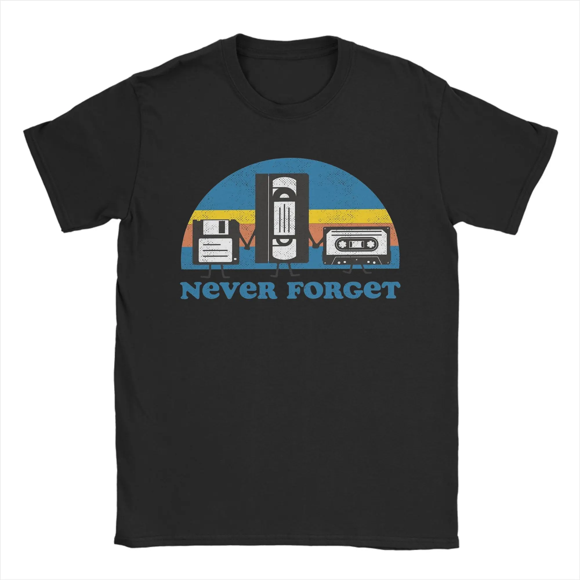Never Forget Men T Shirts  Funny Tee Shirt Short Sleeve O Neck T-Shirts 100% Cotton Big Size Tops