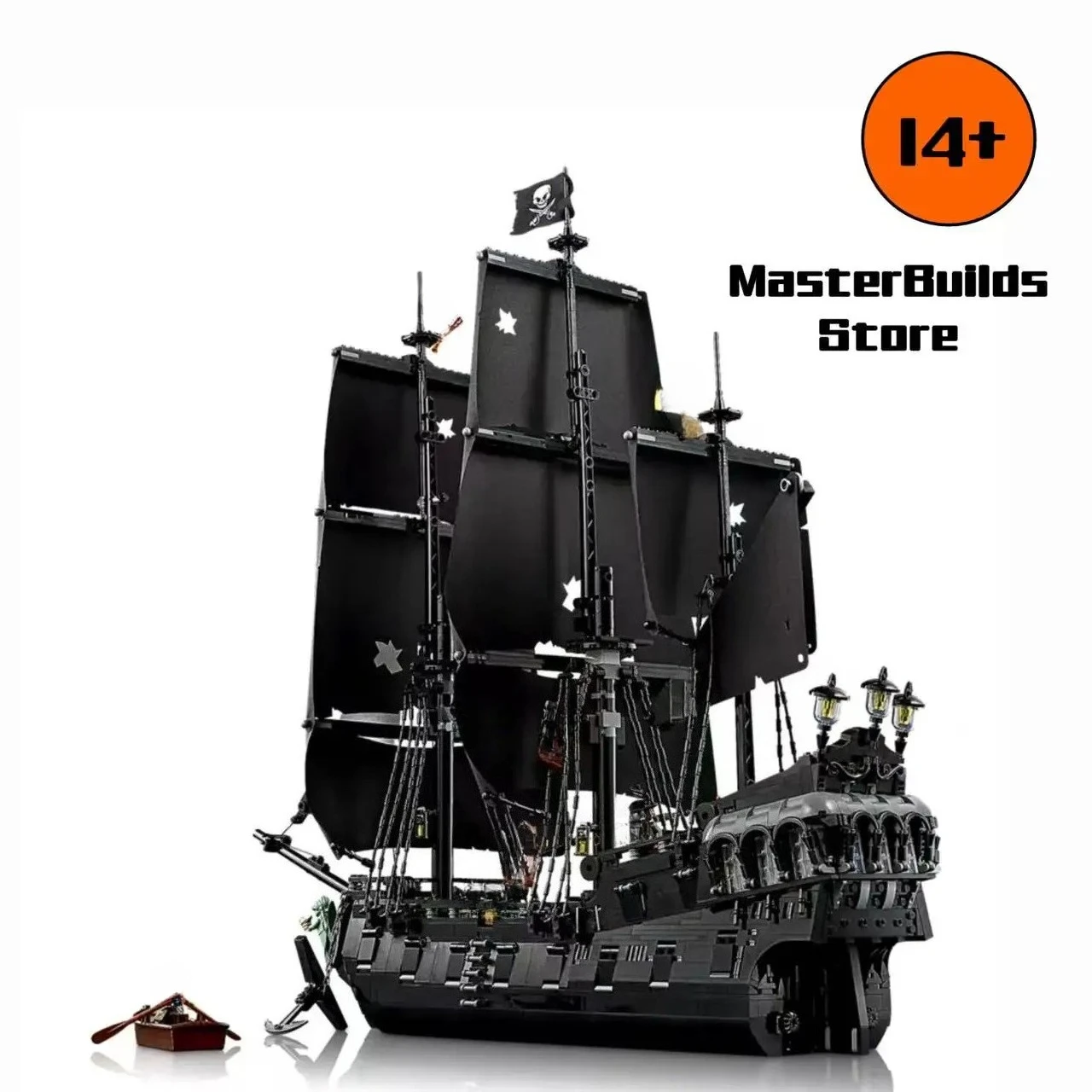 

2026 New Sparrow's Pirate Ship 10365 Blocks Vessel Sailboat Ship Model Bricks Assembling DIY Toys For Kids Adult Birthday Gifts