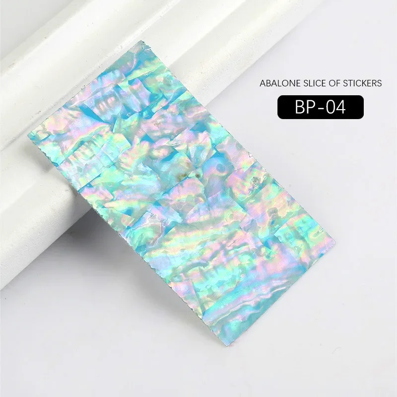 3D Abalone Shell Slice Nail Sticker Flakes, Adhesive Decals, Manicure DIY Nail Art, Gel Polish Tips Decorations