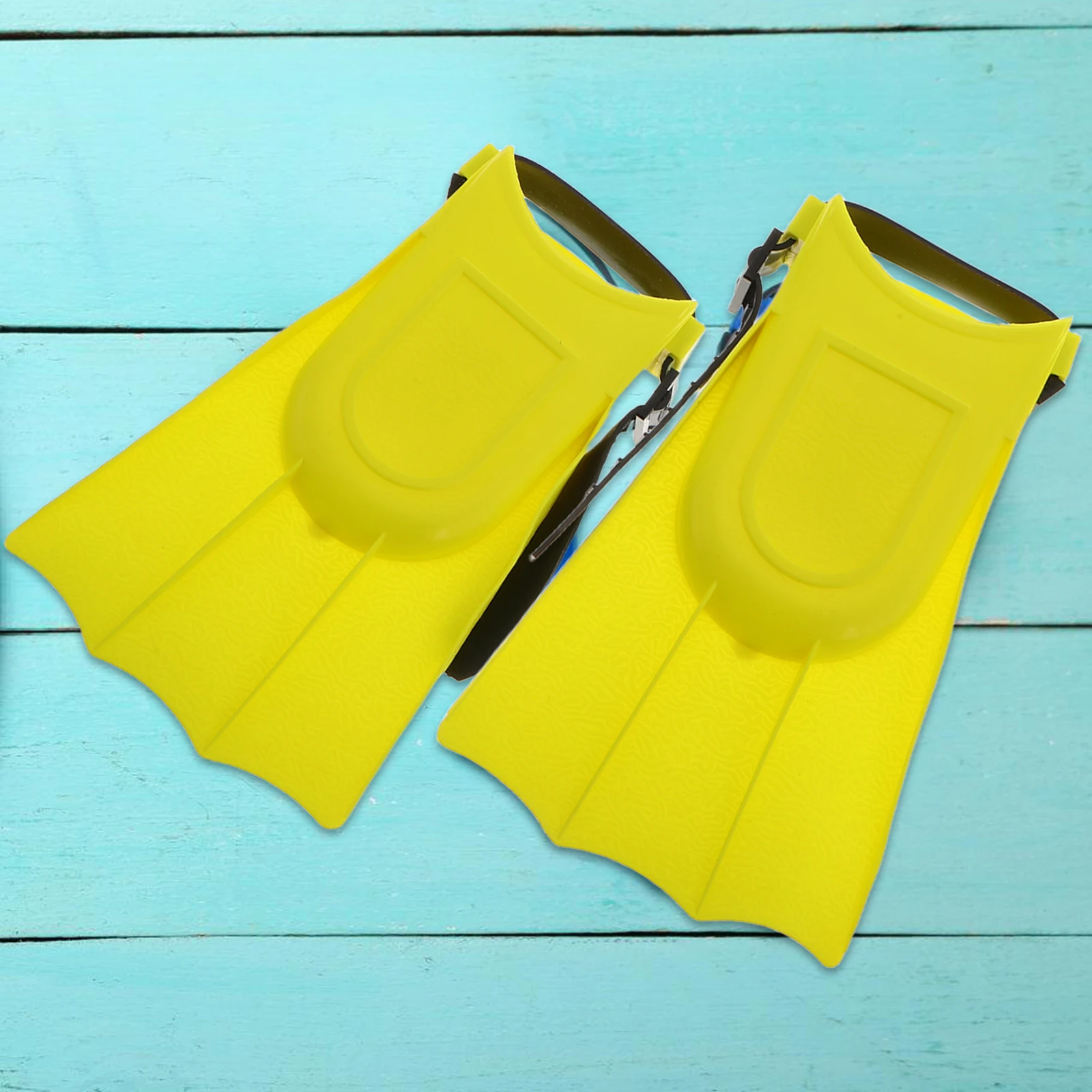 

Children's Diving Suit 1 Set Yellow PVC Mask Floating Flippers Swimming Fins Equipment Underwater Breathing