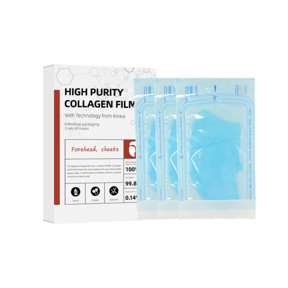 Private Label Custom Logo Vegan Wholesale Makeup Hydrolyzed Collagen Filling Sheet Soluble Face Mask Ordinary Skin Care