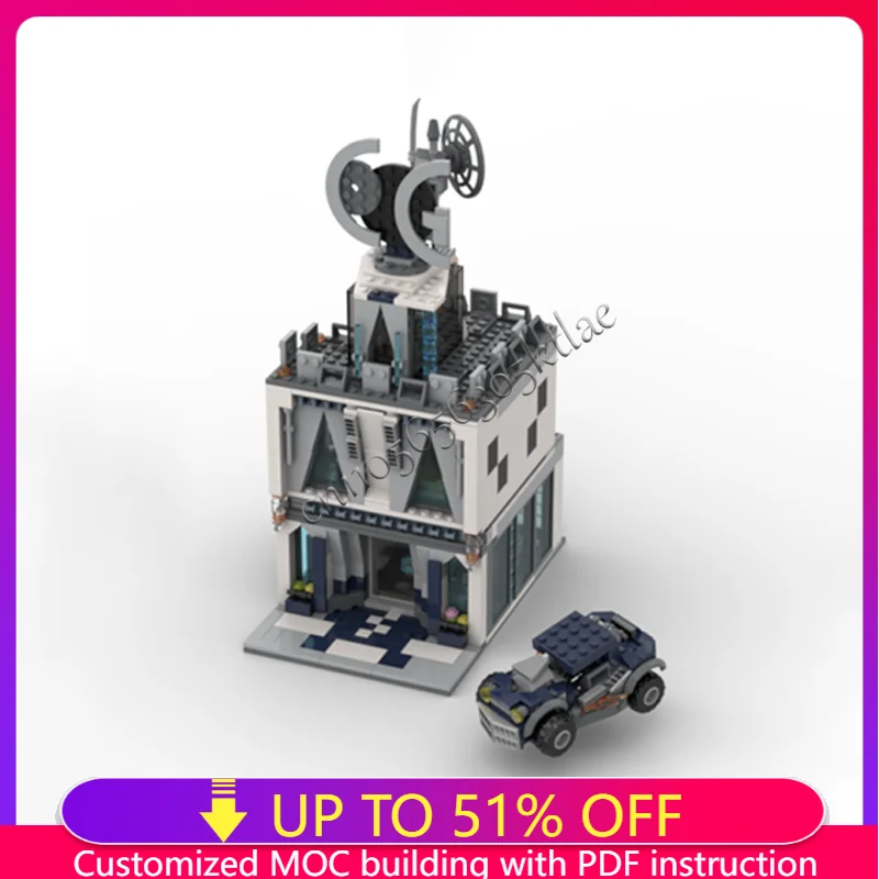 1281 PCS Modular Luxury Multifunctional  Building Block Model Children Puzzle Assembly Building Blocks Birthday Festival Gift