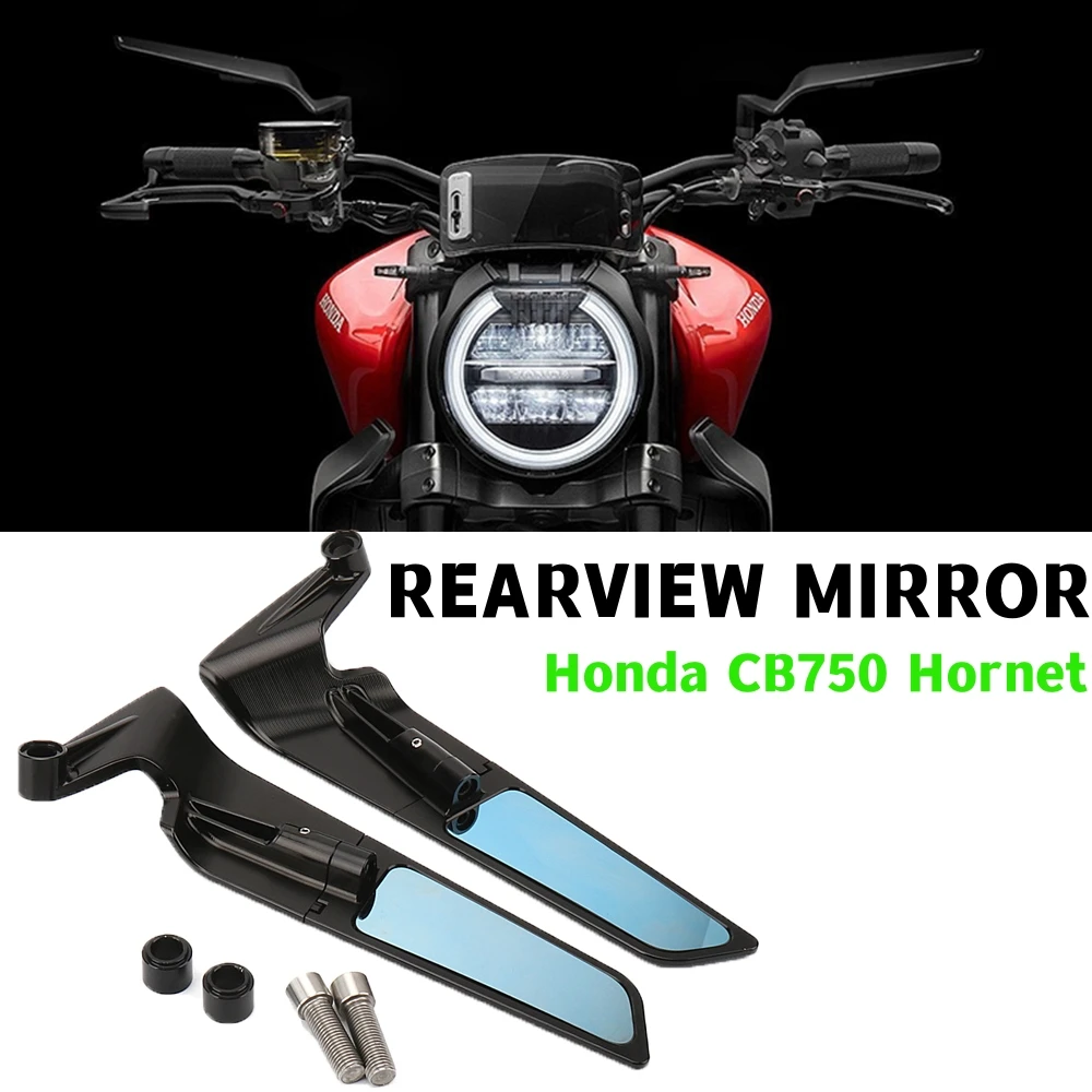 

Motorcycle Wing Rearview Mirror Adjustable Modification Suitable For Honda CB750 Hornet 2023+