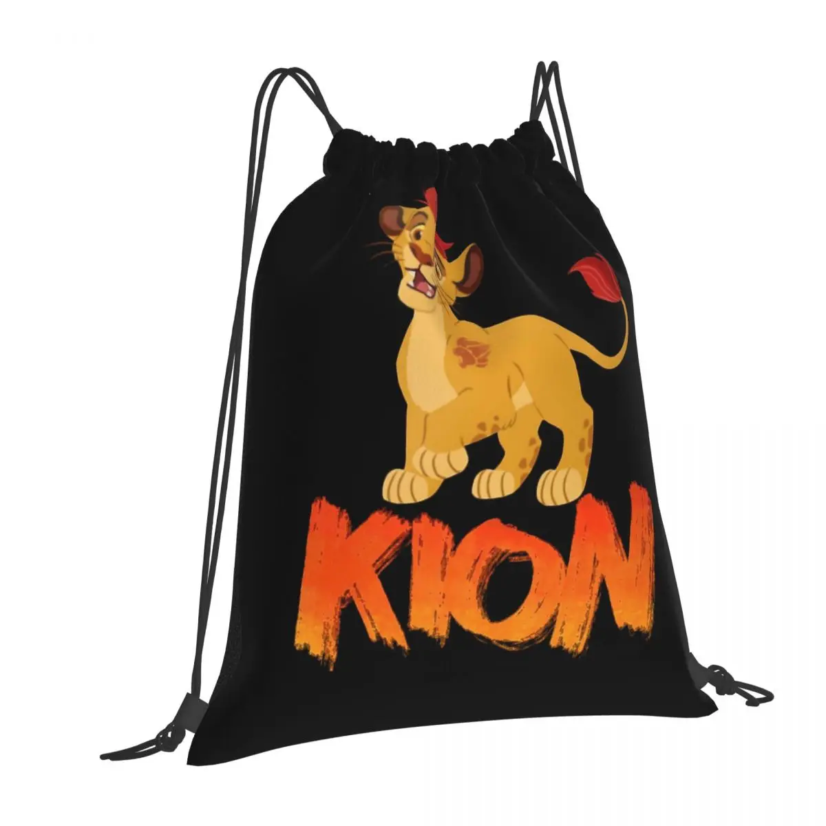 Mochilas Lion Guard Kion, bolsas multifuncionales con cordón, bolsas para zapatos, bolsas para libros, para hombre y mujer, escuela