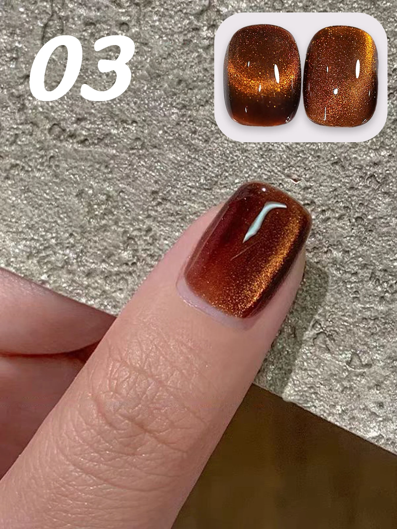 1 قطعة WS الخريف الشتاء العنبر القط العين هلام مسمار البولندية 2025 جديد شعبية تبييض لامعة الزجاج حبة هلام مسمار ملصقات الأظافر لوازم