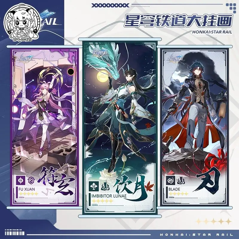 

Game Honkai: Star Rail Dan Heng Sparkle Peripheral Scroll Painting Home Decor Wall Hanging Poster Decoration Gift