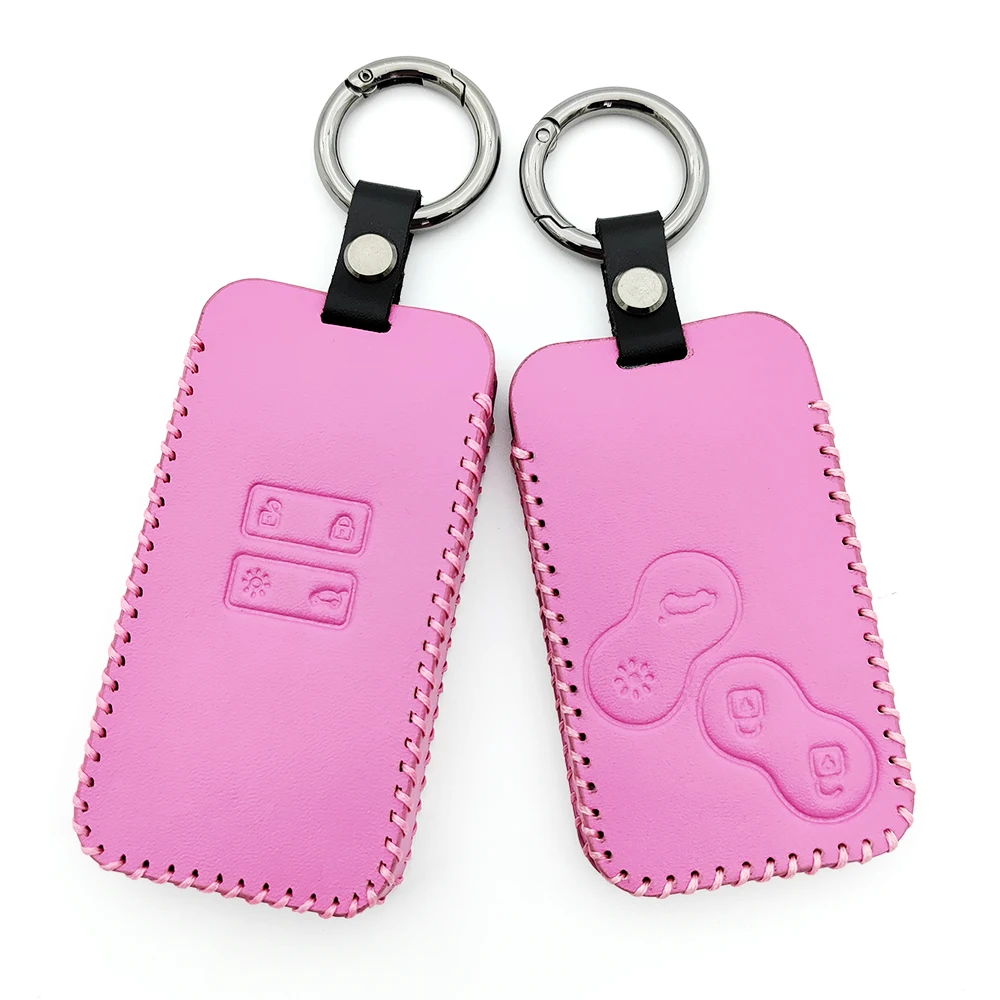 New Pink Car Remote Key Case Cover Shell For Renault Koleos Captur Megane Clio Scenic Talisman Arkana For Dacia Sandero Card Fob