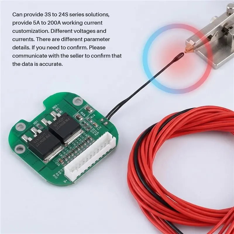 10S 36V BMS 15A Different Ports Integrated IC For Scooter 18650 Battery