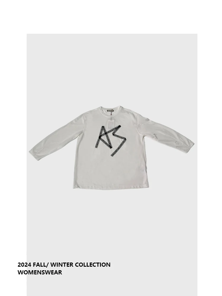 

Универсальный повседневный топ Forever 2 Lace Letter Long Sve Sun Protection T-irt Air Conditioning irt Loose Casual Top Korean Sle Versatile