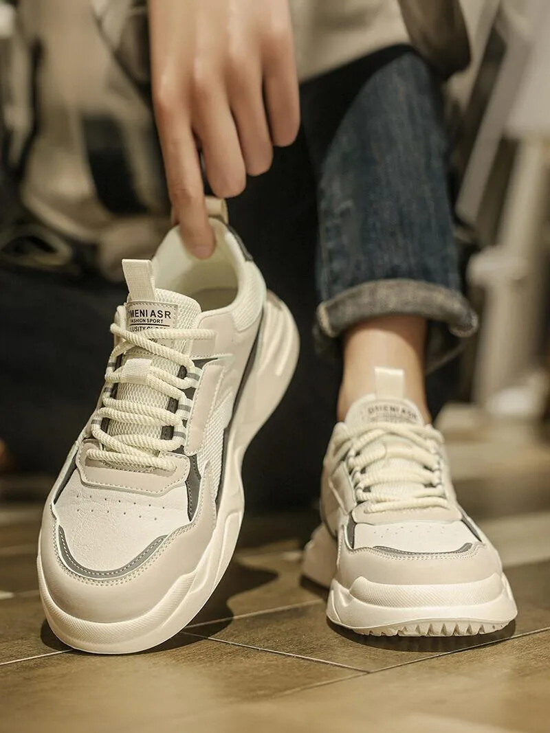 Men's Breathable Running Shoes Casual Dad Sneakers Spring Autumn Seasonal Sports Outdoor Wear Resistant Slip-Resistant