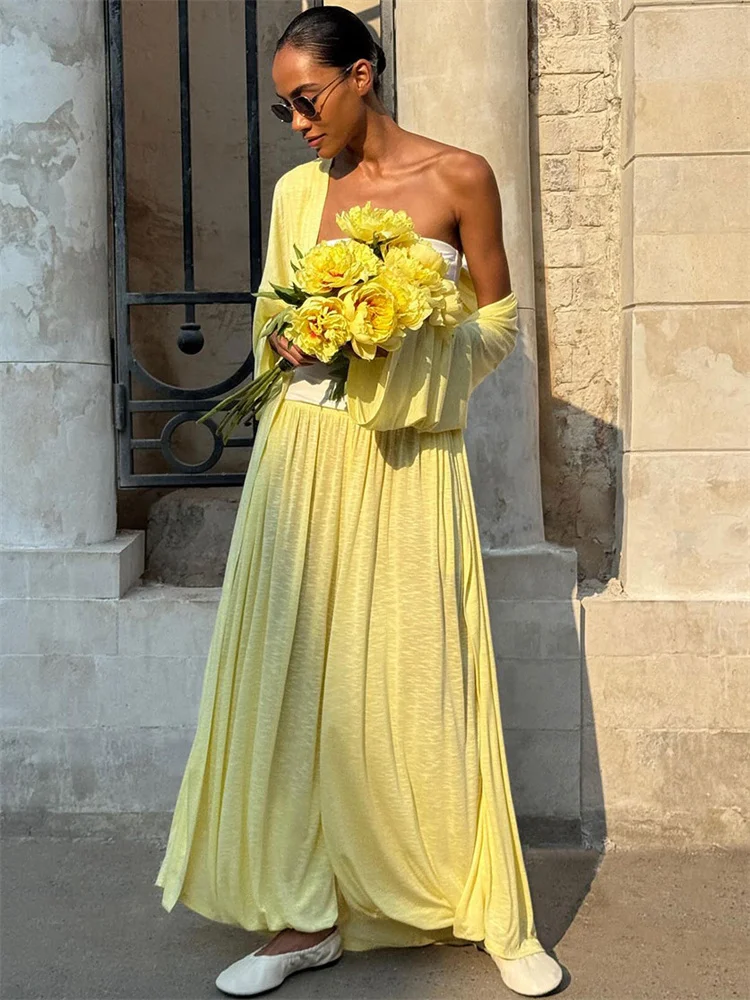 

DemoRave Элегантный комплект из двух предметов для поездок на работу, сексуальная уличная одежда, свободный кардиган, прямые брючные костюмы с высокой талией, женские костюмы