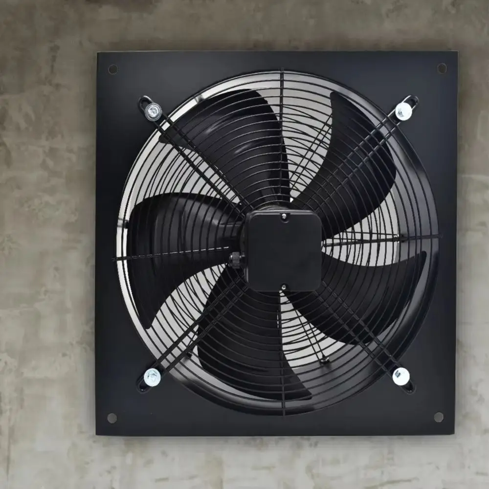 Black 22 inch Ventilation Wall Mounted Exhaust Axial Fan