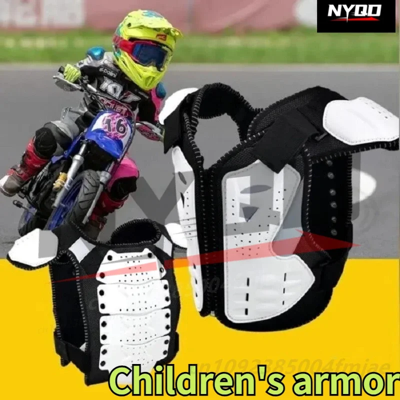 Nieuwe Vest Pantser Kinderen Full Body Protector Kids Motorcross Armor Jas Borst Ruggengraat Bescherming Kleding Anti-Val Voor 4-14 Jaar Oud