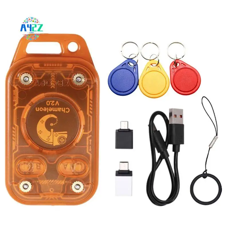 

A42Z-Chameleon V2.0 RFID Smart Chip Duplicator Chameleon Ultra Reader Emulator+3XUID Keychain 125K 13.56Mhz NFC Card Decode