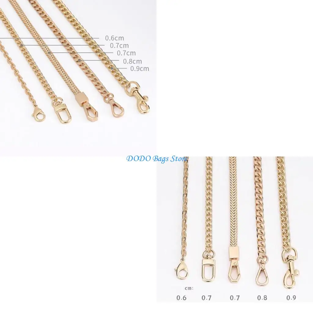 

60/120cm Detachable Purse Chain Metal Strap for Crossbody Shoulder Bag Handbag