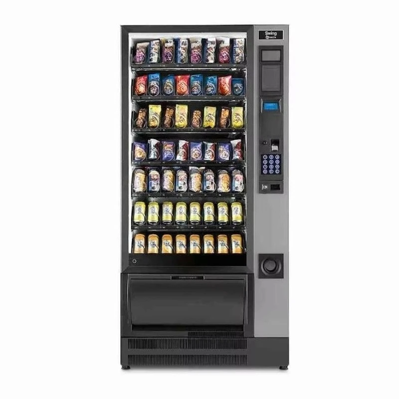 Customize Outdoor Combo Refrigerated Automatic Vending Machine Keypad Coin Payment for Snack Drink Beverage Public Site Retail