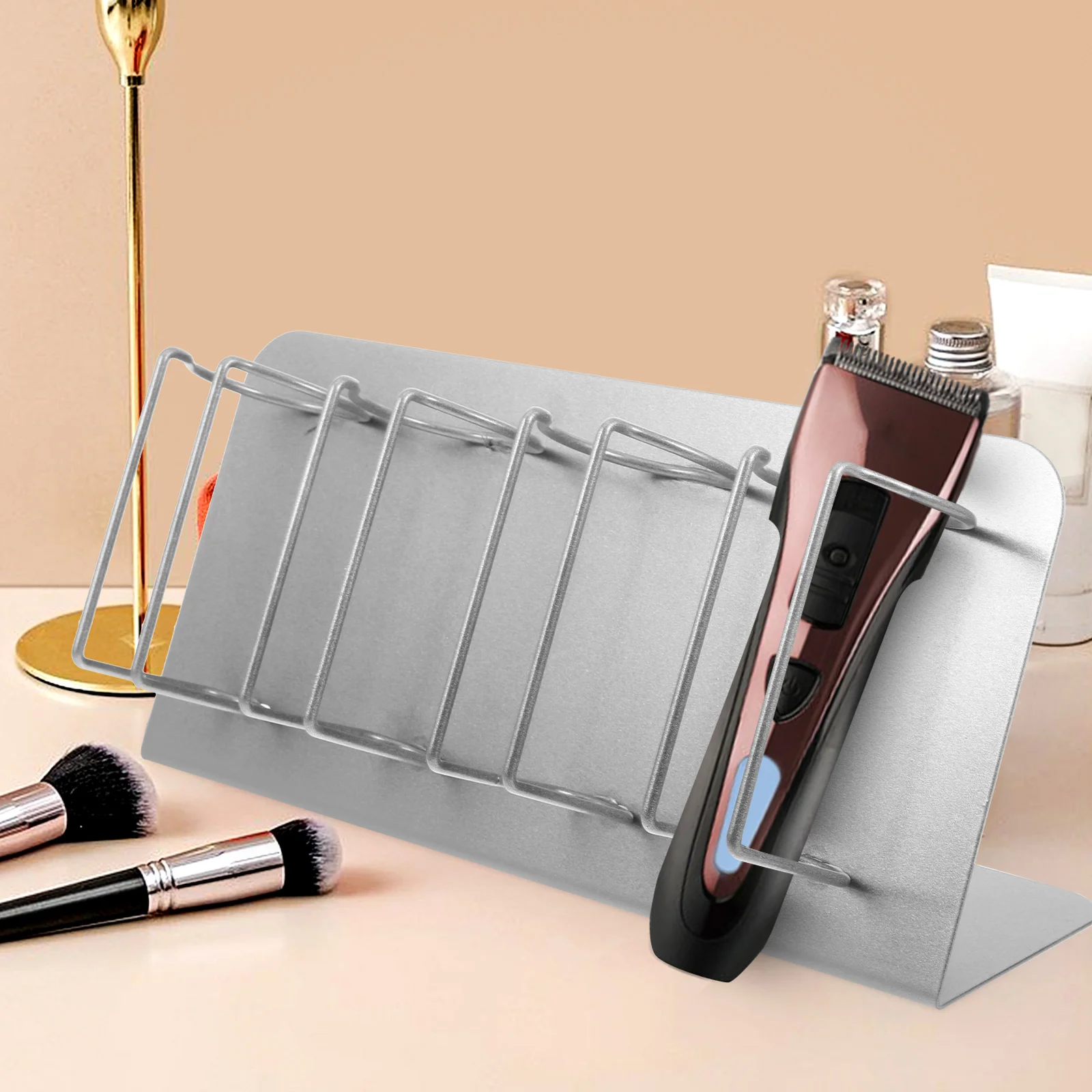 

Electric Clipper Stainless Barber Clipper Holder Steel Hair Tool Holder Barber Stand Bracket For Salon Use Durable