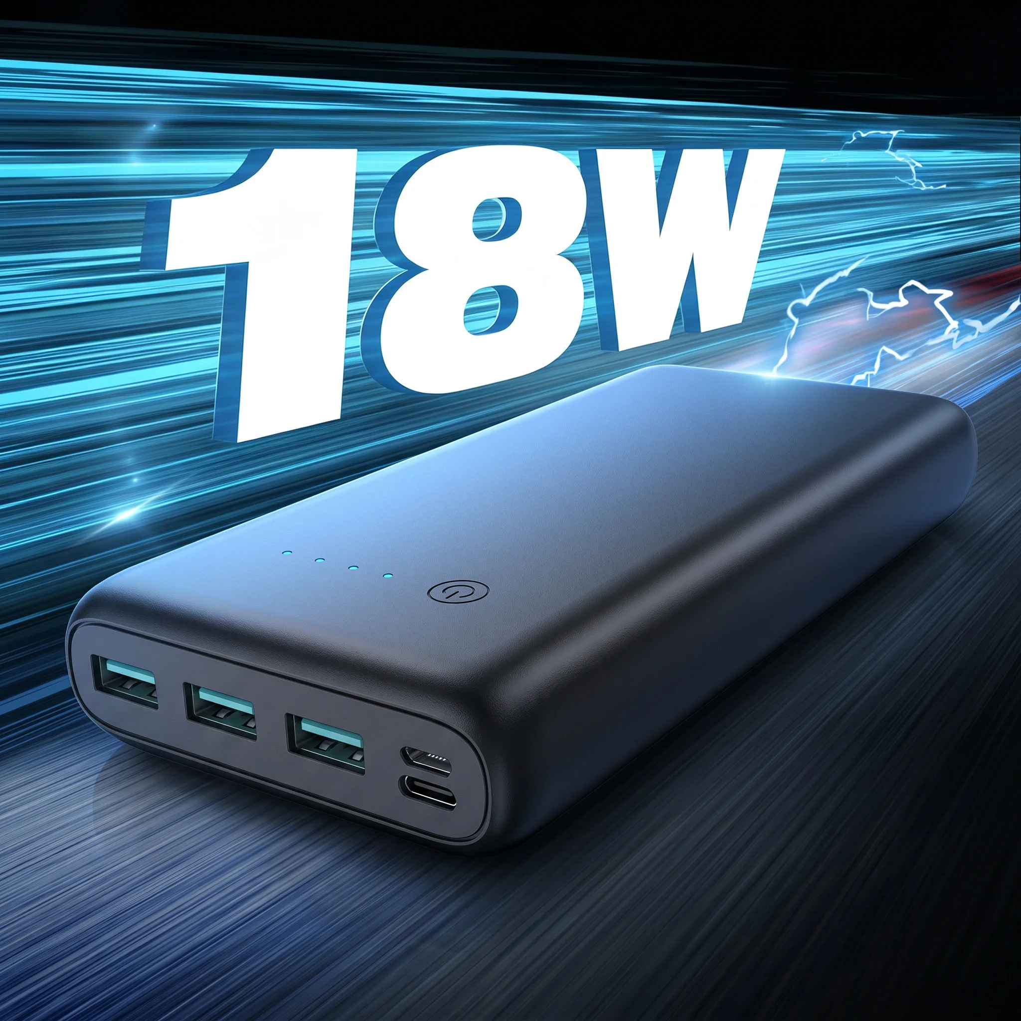 36800mAh High Capacity Power Bank 18W PD Fast Charging Portable Charger USB C 4 Outputs 2 Inputs External Battery Pack Heavy Duty Travel Power For Samsung Galaxy S26 S25 S24 Ultra Google Pixel LG iPhone 17 16 15 Pro Max Plus - view 2