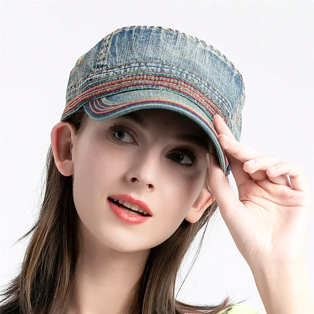 TOHUIYAN Unisex Military Hat Casual Cotton Army Cap Spring Summer Bone Gorras Cadet Hats Fashion Men Women Visors Being Headwear