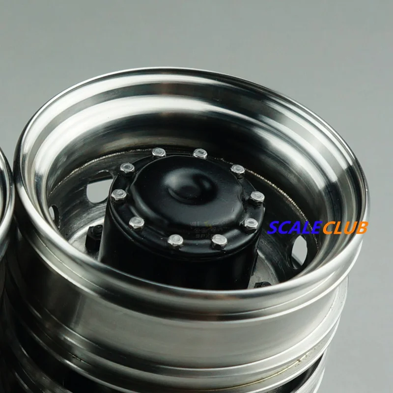 Scaleclub 1:14 Drag Head Mud General Upgrade Metal Rear Hub For Tamiya  Lesu Scania Man Actros Volvo Car Parts Rc Truck