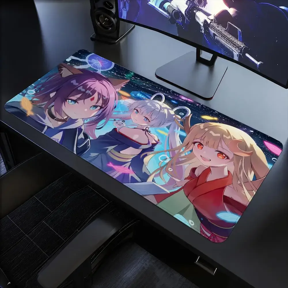 2026 New Anime Cosmic Princess Kaguya Mouse Pad Anti-Slip Rubber Base Extended Desk Mat For Gamers Office Computer Accessories