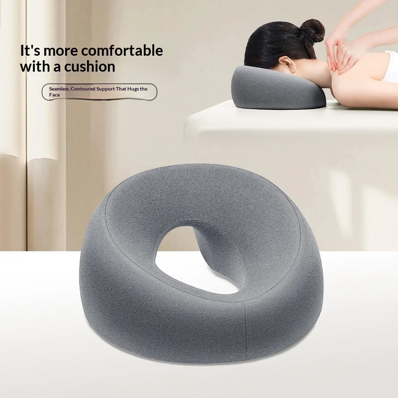 Beauty Bed Face Down Pillow Memory Foam Comfort Ergonomics Prone Pillow for Beauty Salon Home Massage Office Nap