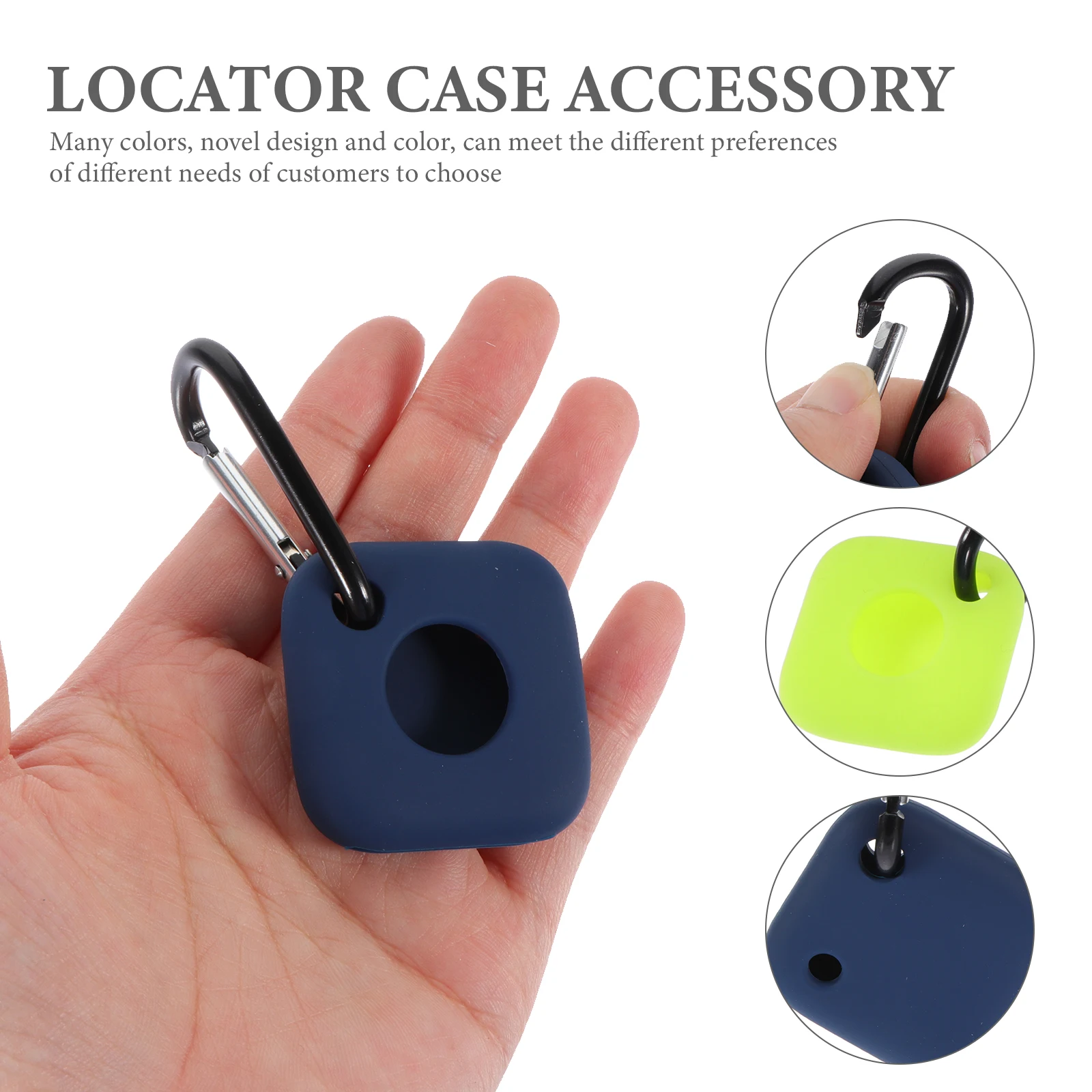 

3pcs Silicone Protector Case Simple Shockproof Protective Cover For Tile Mate Anti-Scratch Durable Small Cover Accessory