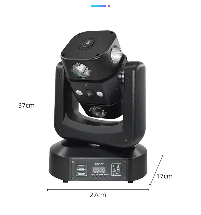LED-Laser-Bühnenlicht, RGBW, 4-in-1, vollfarbig, bewegliches, bewegliches Strahllicht, DMX-Effektlicht für Hochzeit, Bar, Zuhause, Party, Disco – Detail 3