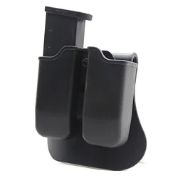 Tactical Pistool Double Magazijn Pouch 9Mm Mag Houder Drager Voor Glock 17 19,Beretta M9 92,9Mm. 40 Cal Airsoft Jacht Accessoire