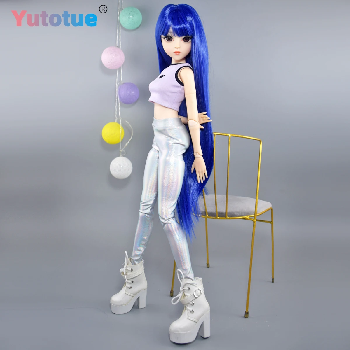 YUTOTUE 1/3 BJD 人形おもちゃ 24 インチ高さ女の子人形おもちゃファッション服靴ストレートヘアかつらリムーバブル