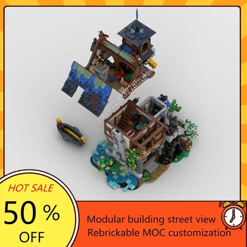 3482 pièces personnalisé MOC château médiéval Greenwood montre modèle technologie créative bricolage Puzzle assemblage jouets cadeaux d'anniversaire