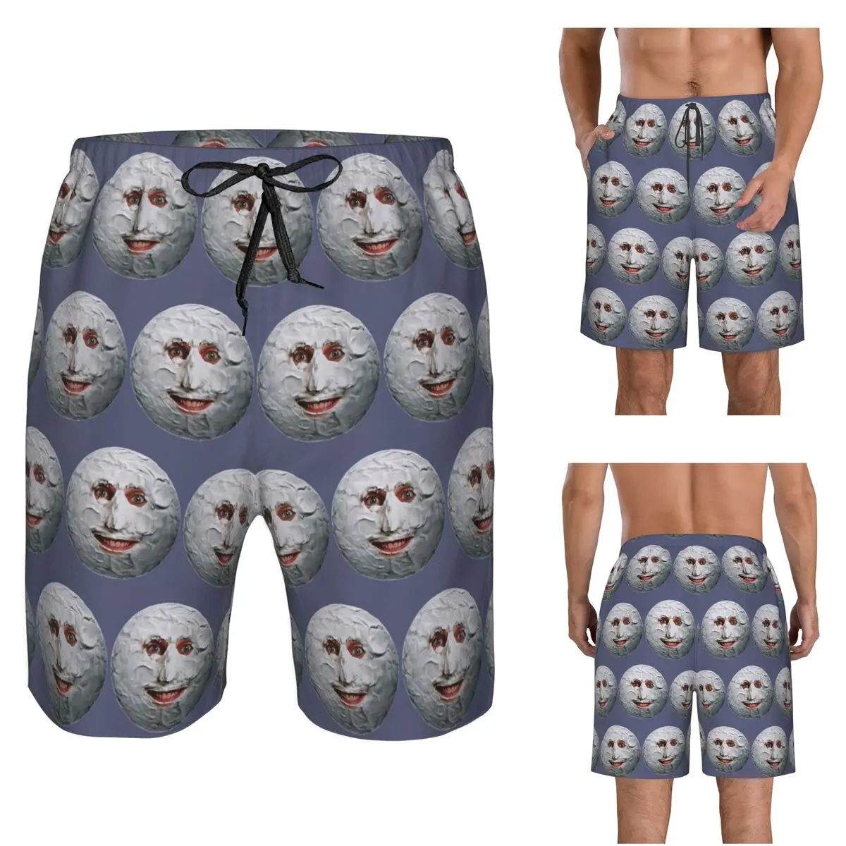 The Mighty Boosh Trunks Beach Board Shorts Casual Quick Dry Swim Summer Men Pants
