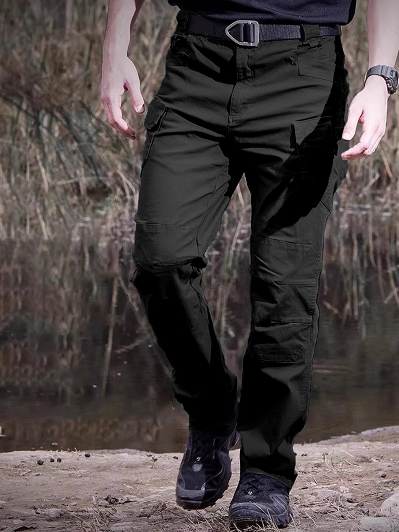 

Summer outdoor quick drying pants men's multi pocket tactical pants ultra-thin sports waterproof breathable work pants hiking pa