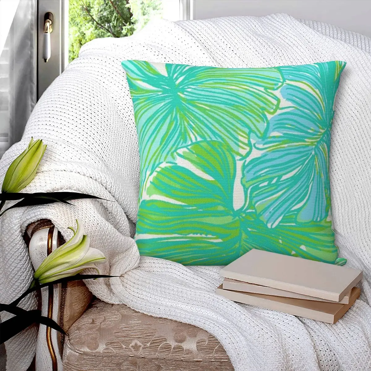 Lily Pulitzer Square Pillowcase Pillow Cover Polyester Cushion Zip Decorative Comfort Throw Pillow for Home Sofa